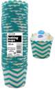 Baking Cups - Chevron Teal Green